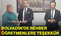 Bolvadin’de rehber öğretmenlere teşekkür