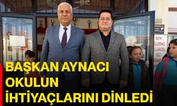 Başkan Aynacı okulun ihtiyaçlarını dinledi
