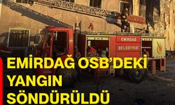 Emirdağ OSB’deki yangın söndürüldü