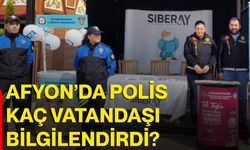 Afyon’da polis kaç vatandaşı bilgilendirdi?