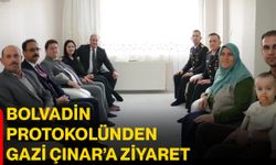 Bolvadin protokolünden Gazi Çınar’a ziyaret