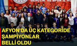 Afyon’da üç kategoride şampiyonlar belli oldu