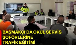 Başmakçı’da okul servis şoförlerine trafik eğitimi