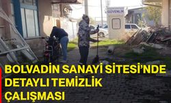 Bolvadin Sanayi Sitesi’nde detaylı temizlik çalışması