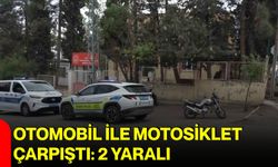 Otomobil ile motosiklet çarpıştı: 2 yaralı
