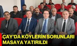 Çay’da köylerin sorunları masaya yatırıldı