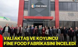 Vali Aktaş ve Koyuncu, Fine Food fabrikasını inceledi