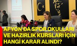 Afyon’da spor okulları ve hazırlık kursları için hangi karar alındı?