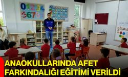 Anaokullarında afet farkındalığı eğitimi verildi