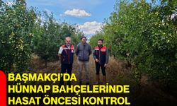 Başmakçı’da hünnap bahçelerinde hasat öncesi kontrol