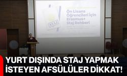 Yurt dışında staj yapmak isteyen AFSÜlüler dikkat!