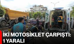 İki motosiklet çarpıştı: 1 yaralı