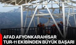 AFAD Afyonkarahisar TUR-11 ekibinden büyük başarı