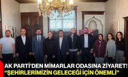 AK Parti’den Mimarlar Odasına ziyaret! “Şehirlerimizin geleceği için önemli”