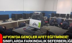 Afyon’da gençler afet eğitiminde! Sınıflarda farkındalık seferberliği