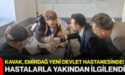 Kavak, Emirdağ Yeni Devlet Hastanesinde! Hastalarla yakından ilgilendi