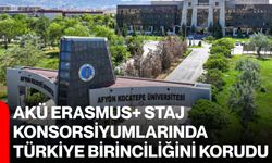 AKÜ Erasmus+ staj konsorsiyumlarında Türkiye birinciliğini korudu