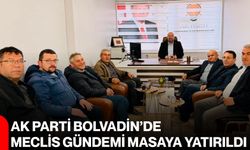 AK Parti Bolvadin’de Meclis gündemi masaya yatırıldı