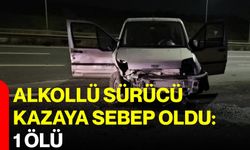 Alkollü sürücü kazaya sebep oldu: 1 ölü