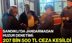 Sandıklı’da jandarmadan huzur denetimi: 207 bin 500 TL ceza kesildi