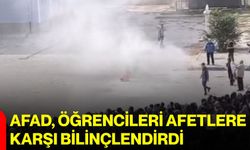 AFAD, öğrencileri afetlere karşı bilinçlendirdi