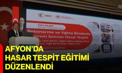Afyon’da hasar tespit eğitimi düzenlendi