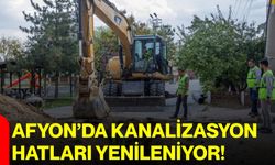 Afyon’da kanalizasyon hatları yenileniyor!