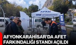 Afyonkarahisar’da afet farkındalığı standı açıldı