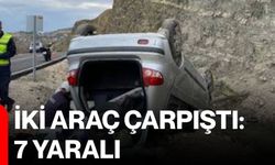 İki araç çarpıştı: 7 yaralı