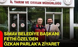 Simav Belediye Başkanı Fethi Özel’den Özkan Parlak’a ziyaret
