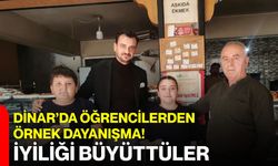 Dinar’da öğrencilerden örnek dayanışma! İyiliği büyüttüler