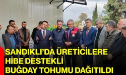 Sandıklı’da üreticilere hibe destekli buğday tohumu dağıtıldı