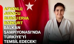 Afyonlu Judocu Burcu Erva Bozkurt, Balkan Şampiyonası’nda Türkiye’yi temsil edecek!