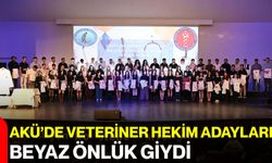 AKÜ’de veteriner hekim adayları beyaz önlük giydi