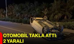 Otomobil takla attı: 2 yaralı