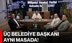 Üç belediye başkanı aynı masada!