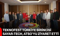 TEKNOFEST Türkiye birincisi SAYAR-TECH, ATSO’yu ziyaret etti