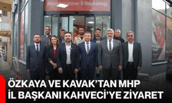 Özkaya ve Kavak’tan MHP İl Başkanı Kahveci’ye ziyaret