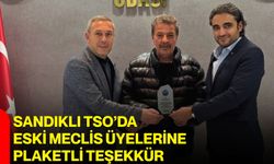 Sandıklı TSO’da eski meclis üyelerine plaketli teşekkür