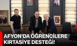 Afyon’da öğrencilere kırtasiye desteği!