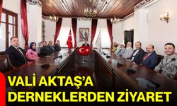 Vali Aktaş’a derneklerden ziyaret