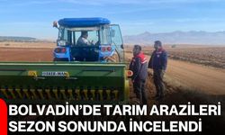 Bolvadin’de tarım arazileri sezon sonunda incelendi