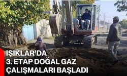 Işıklar’da 3. etap doğal gaz çalışmaları başladı