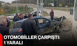 Otomobiller çarpıştı: 1 yaralı