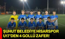 Şuhut Belediye Hisarspor U17’den 4 gollü zafer!