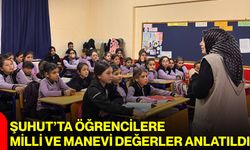 Şuhut’ta öğrencilere milli ve manevi değerler anlatıldı