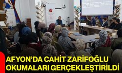 Afyon’da Cahit Zarifoğlu okumaları gerçekleştirildi