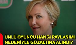 Ünlü oyuncu hangi paylaşımı nedeniyle gözaltına alındı?