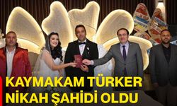 Kaymakam Türker nikah şahidi oldu