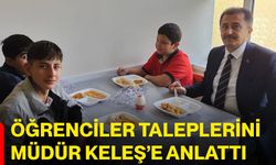 Öğrenciler taleplerini Müdür Keleş’e anlattı